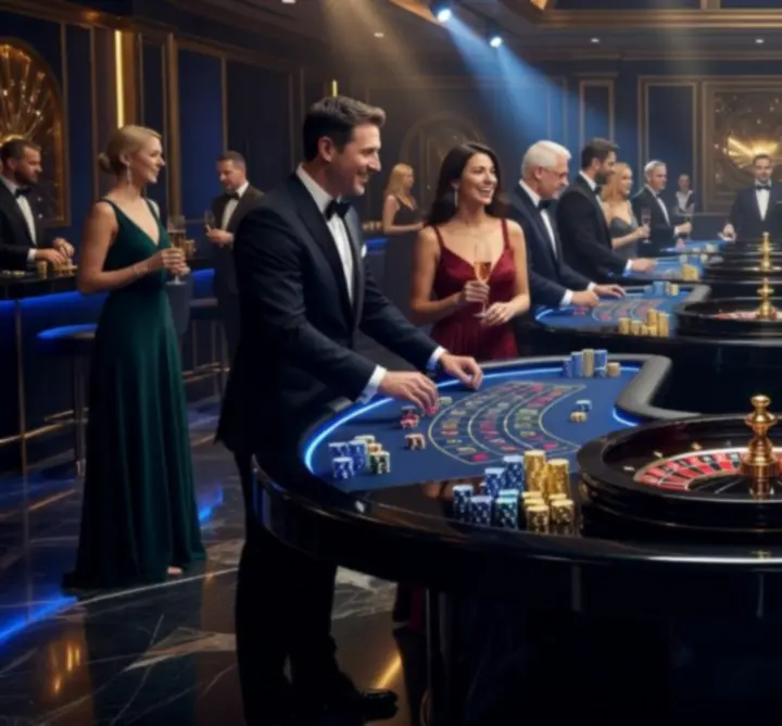 Luksusowy mobilny event casino organizowany przez Moon Pulse Venue