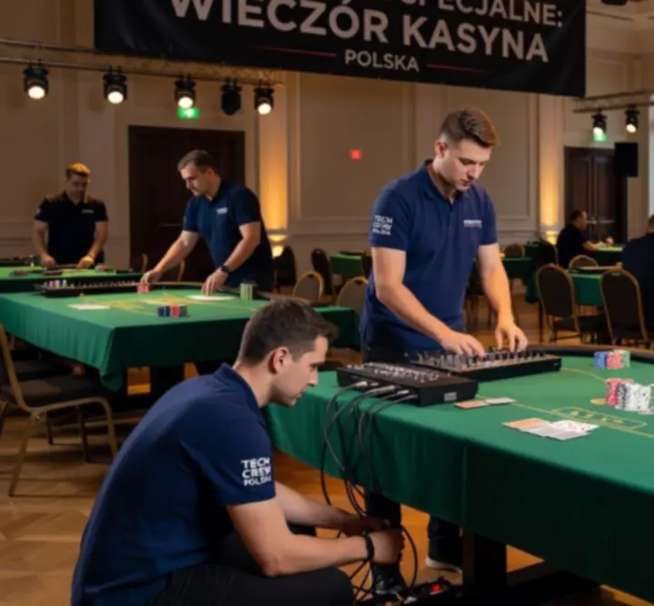 Profesjonalna organizacja mobilnego eventu pokerowego przez Moon Pulse Venue